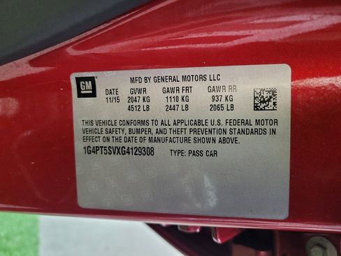 Used 2016 Buick Verano Premium w/ Driver Confidence Package FWD image 33