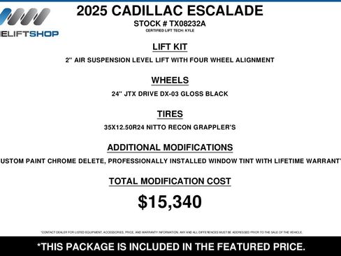 Used 2025 Cadillac Escalade Sport Platinum AWD/4WD image 2