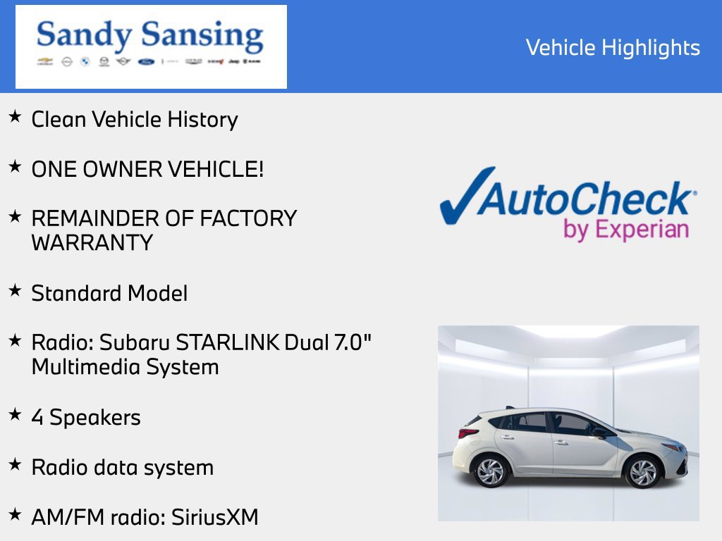 Used 2024 Subaru Impreza 2.0i AWD/4WD image 7