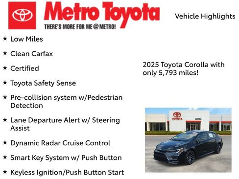 Certified 2025 Toyota Corolla SE FWD image 8
