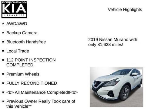 Used 2019 Nissan Murano SL w/ SL Technology Package AWD/4WD image 7