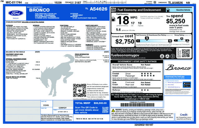 New 2026 Ford Bronco Heritage Edition AWD/4WD image 30