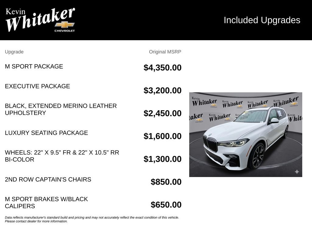 Used 2022 BMW X7 xDrive40i w/ M Sport Package AWD/4WD image 36