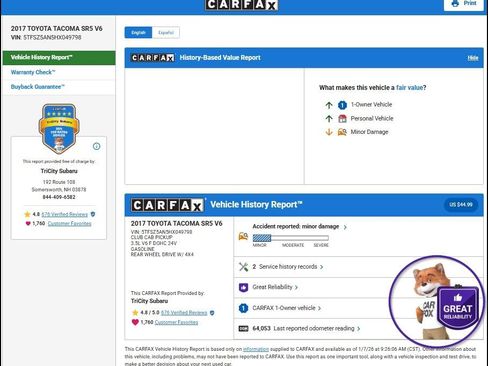 Used 2017 Toyota Tacoma SR5 image 10