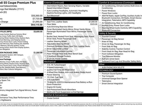 Used 2022 Audi S5 Premium Plus w/ Premium Plus image 27