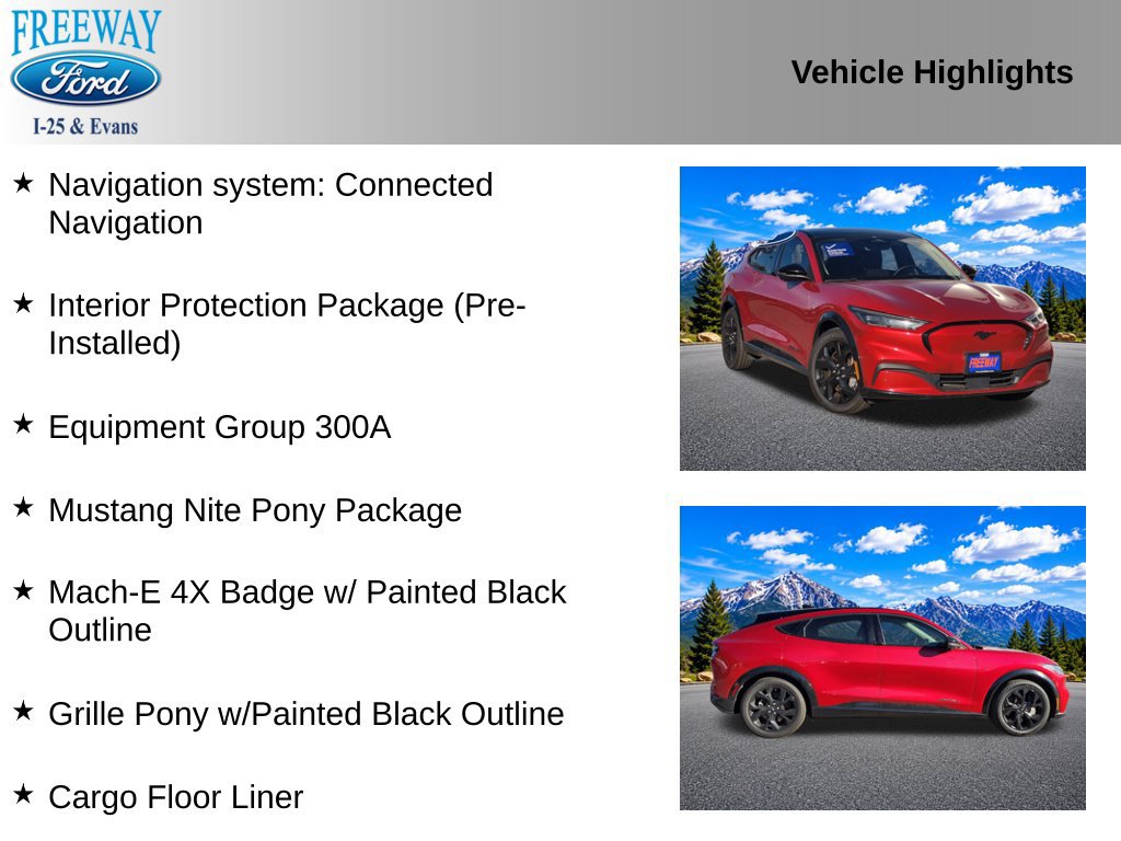 Certified 2023 Ford Mustang Mach-E Premium w/ Mustang Nite Pony Package AWD/4WD image 4