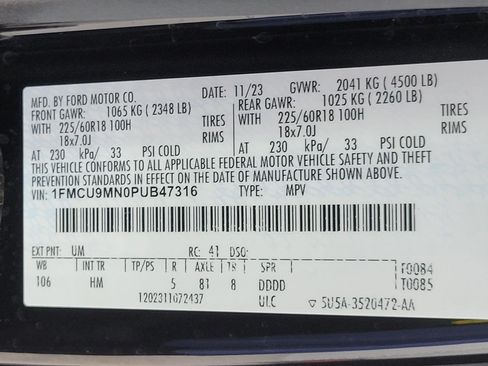 Used 2023 Ford Escape ST-Line w/ Tech Pack #1 AWD/4WD image 56