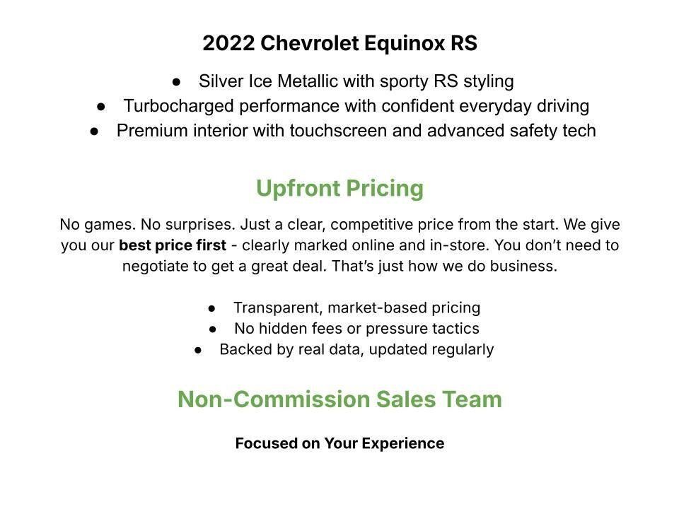 Used 2022 Chevrolet Equinox RS w/ Infotainment Package AWD/4WD image 3