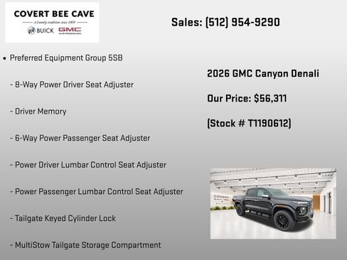 New 2026 GMC Canyon Denali w/ LPO, Denali Black Edition AWD/4WD image 7