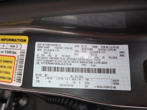 New 2025 Ford Ranger Lariat w/ FX4 Off-Road Package image 27