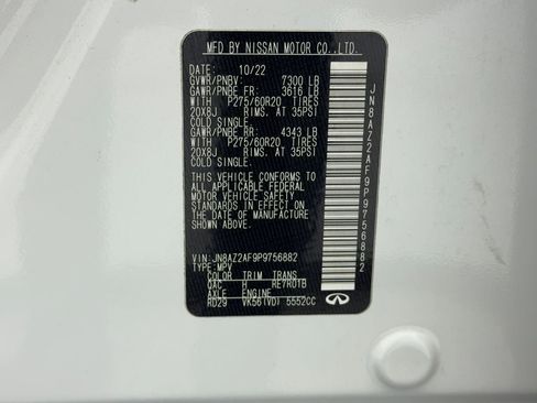 Used 2023 INFINITI QX80 Luxe w/ Cargo Package image 57