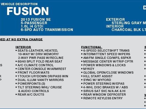 Used 2013 Ford Fusion SE image 13