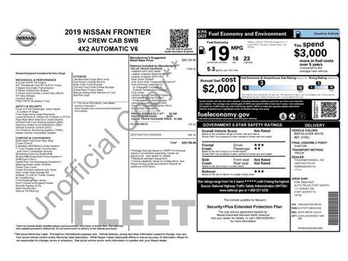 Used 2019 Nissan Frontier SV w/ Value Truck Package image 2