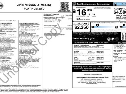 Used 2018 Nissan Armada Platinum