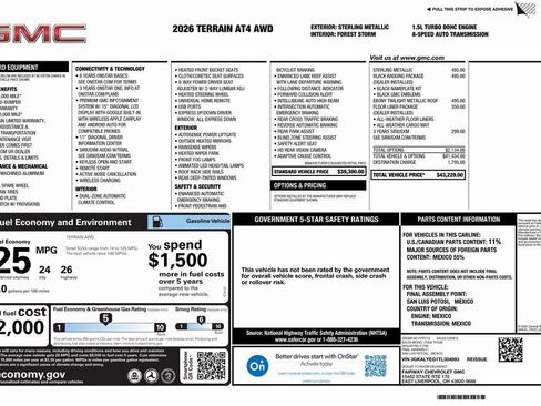 New 2026 GMC Terrain AT4 w/ LPO, Black Badging Package AWD/4WD image 4