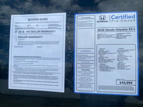 Certified 2026 Honda Odyssey EX-L image 37