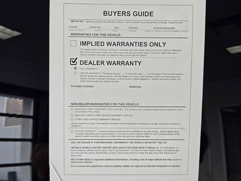 Used 2022 Subaru Forester Limited w/ Popular Package #3 AWD/4WD image 45