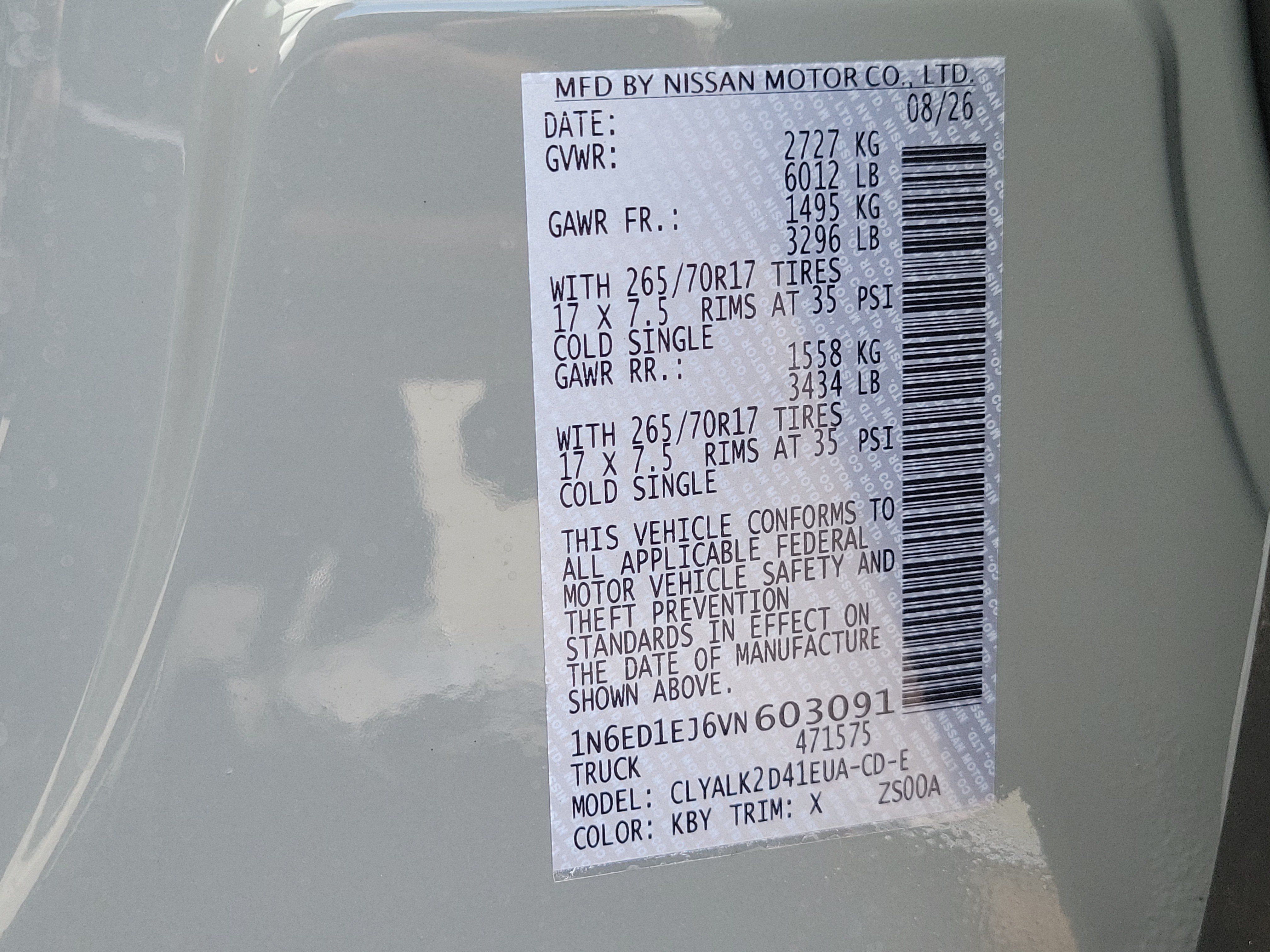 New 2027 Nissan Frontier PRO-4X w/ Pro Convenience Package RWD image 32