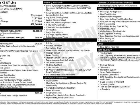 Used 2025 Kia K5 GT-Line w/ GT-Line Premium Package FWD image 7