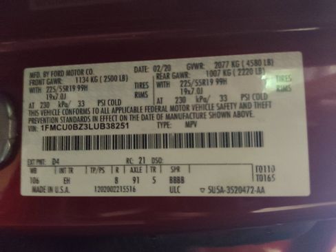 Used 2020 Ford Escape SE Sport image 33