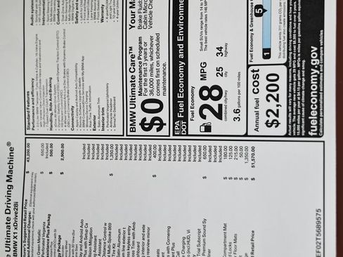 New 2026 BMW X1 xDrive28i w/ Technology Package AWD/4WD image 26