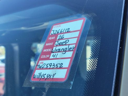 New 2026 Jeep Wrangler Willys image 25