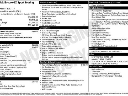 New 2026 Buick Encore GX Sport Touring w/ Comfort Package image 25