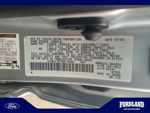Used 2005 Toyota 4Runner Limited AWD/4WD image 23