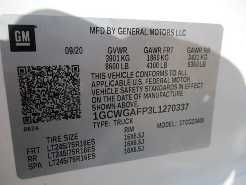 Used 2020 Chevrolet Express 2500 w/ Driver Convenience Package RWD image 13