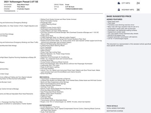 Used 2021 Volkswagen Passat 2.0T SE image 2