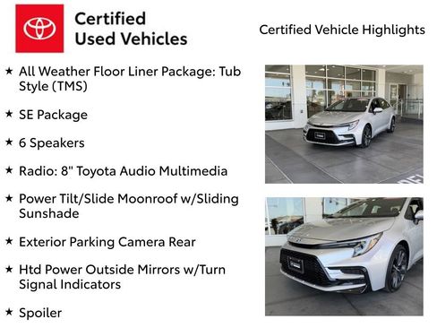 Certified 2024 Toyota Corolla SE w/ SE Package FWD image 7