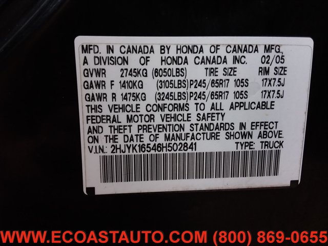 Used 2006 Honda Ridgeline RTL image 20