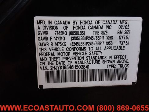 Used 2006 Honda Ridgeline RTL image 20