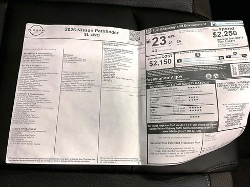 New 2026 Nissan Pathfinder SL w/ SL Premium Package AWD/4WD image 45