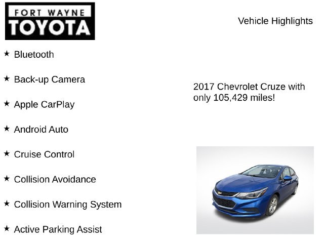 Used 2017 Chevrolet Cruze LT w/ Convenience Package FWD image 7