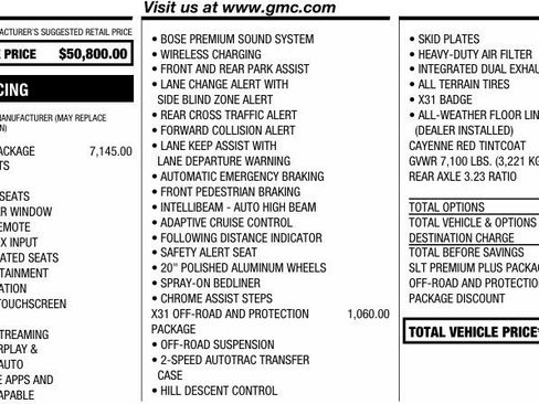 Used 2021 GMC Sierra 1500 SLT w/ SLT Premium Plus Package image 2