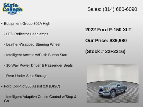 Used 2022 Ford F150 XLT w/ Equipment Group 302A High AWD/4WD image 18