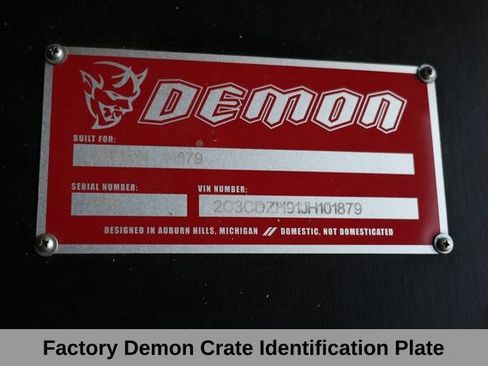 Used 2018 Dodge Challenger SRT Demon RWD image 8