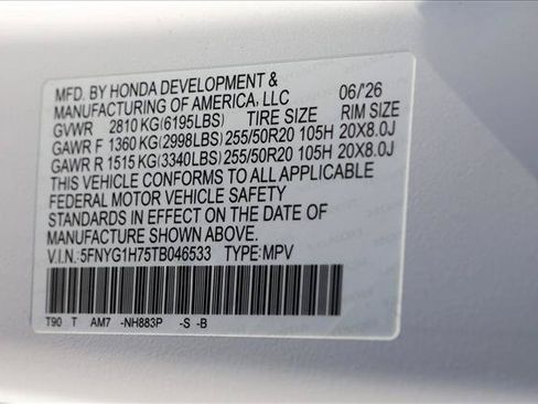 New 2026 Honda Pilot Touring image 25
