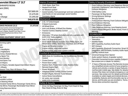 Certified 2023 Chevrolet Blazer LT w/ Convenience Package AWD/4WD image 6