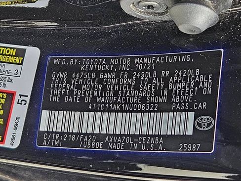 Used 2022 Toyota Camry LE FWD image 22