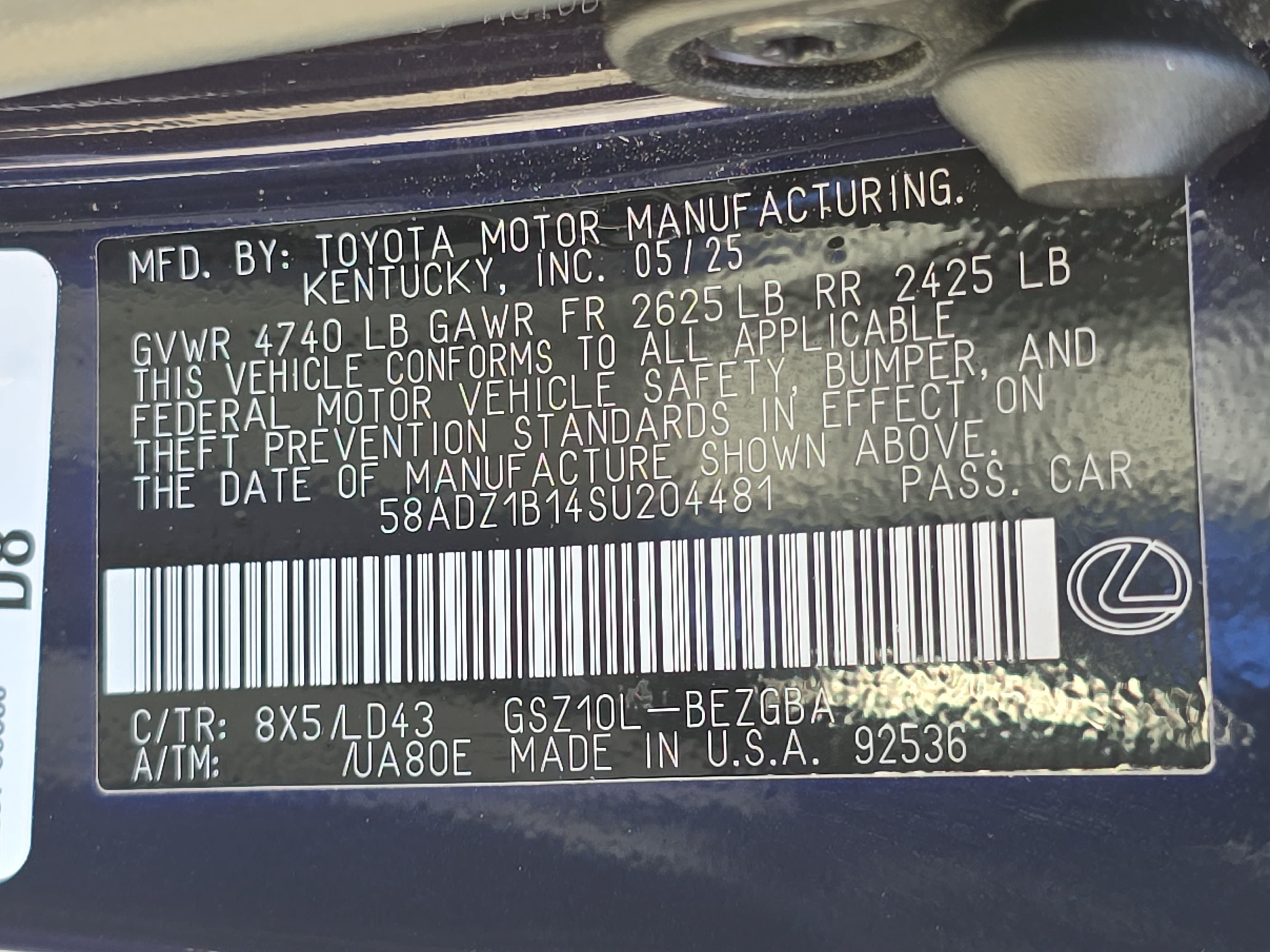Used 2025 Lexus ES 350 w/ Premium Package FWD image 36
