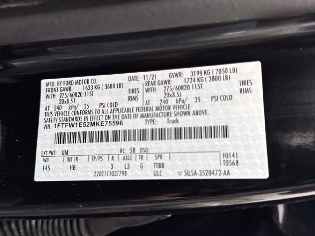 Used 2021 Ford F150 Lariat AWD/4WD image 36