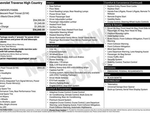 Used 2023 Chevrolet Traverse High Country image 6