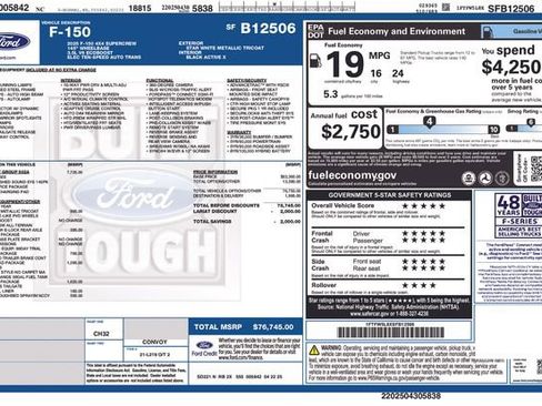 Used 2025 Ford F150 Lariat w/ Equipment Group 502A High image 32