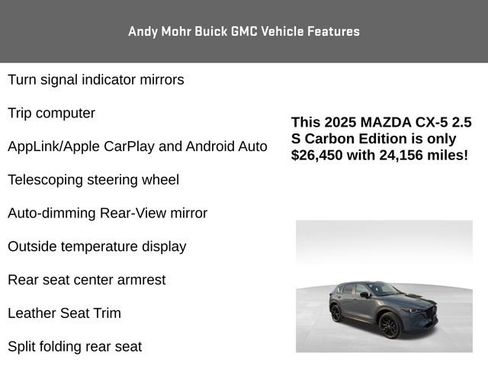 Used 2025 MAZDA CX-5 Carbon Edition image 12