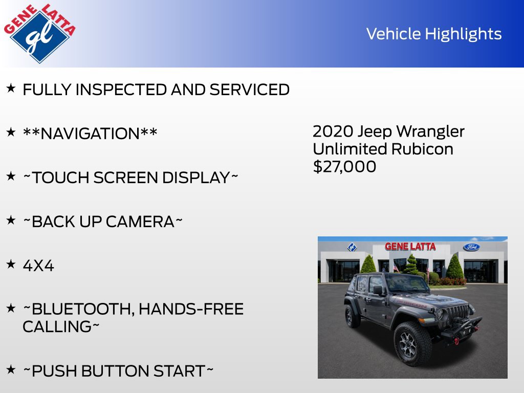 Used 2020 Jeep Wrangler Unlimited Rubicon AWD/4WD image 33