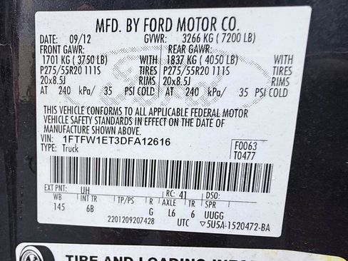 Used 2013 Ford F150 FX4 w/ Luxury Equipment Group AWD/4WD image 19