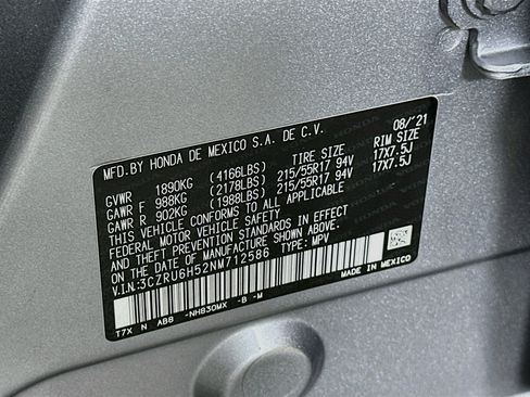 Used 2022 Honda HR-V EX image 12