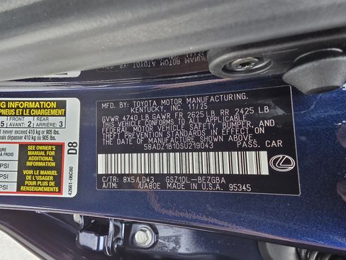 New 2025 Lexus ES 350 w/ Premium Package image 35